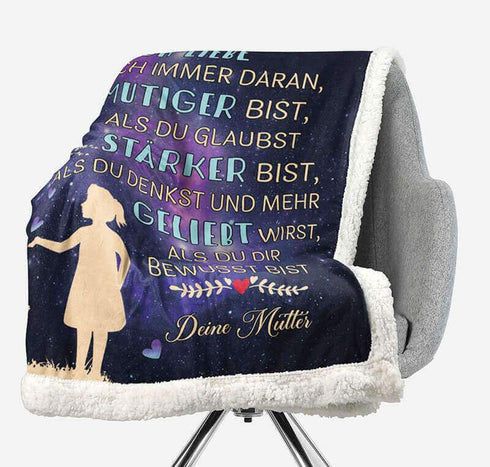 Divesart - Decke von Mutter zu Tochter - "Du bist der beste"