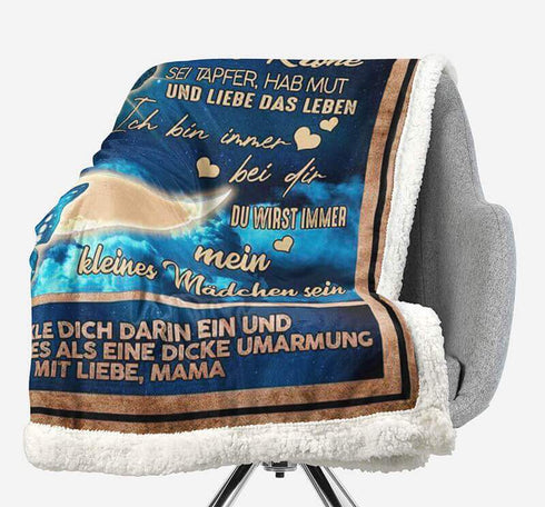 Divesart - Decke von Mutter zu Tochter - "Meine Ewigkeit ist in dir"