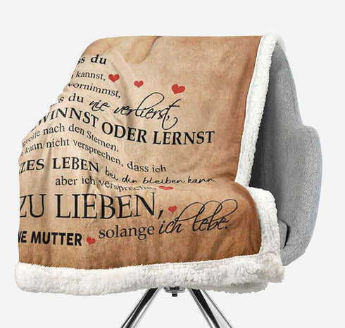 Divesart - Decke von Mutter zu Sohn - "Ich werde immer bei dir sein"