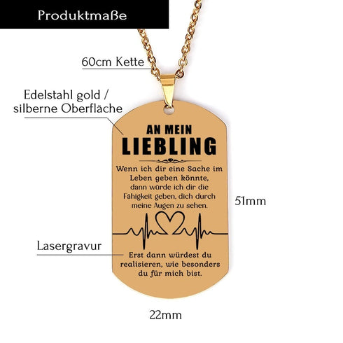 Wenn du in deiner Nähe bist, schlägt mein Herz schneller - Anhänger für einen geliebten Menschen