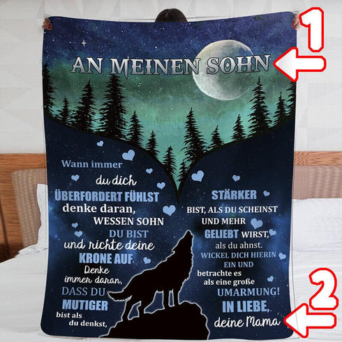 Divesart - Decke von Mutter zu Sohn - "Mondschein der Liebe"