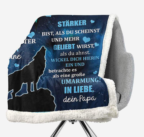 Divesart - Decke vom Vater an die Tochter - "Mondschein der Liebe"