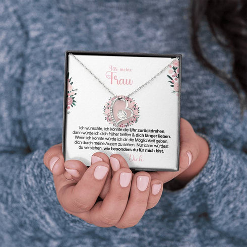 Divesart - Weißgold-Halskette - An meine zukünftige Frau