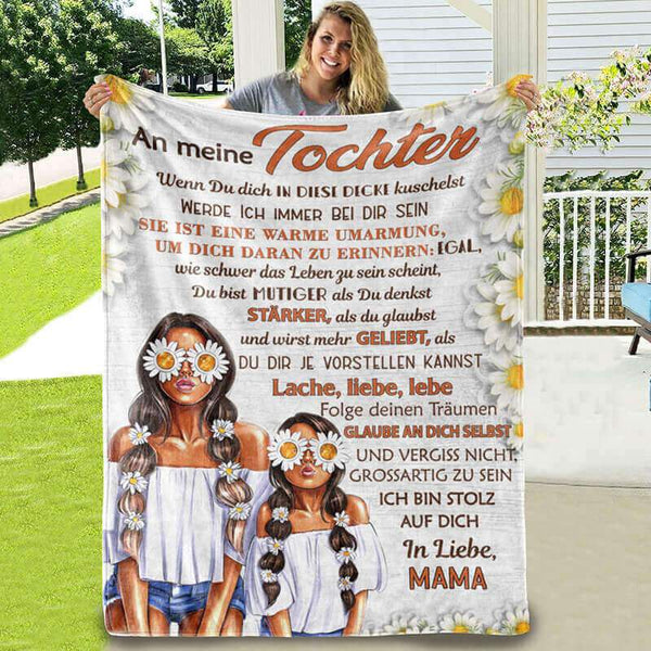 Divesart - Decke von Mutter zu Tochter - "Du bist meine Blume"
