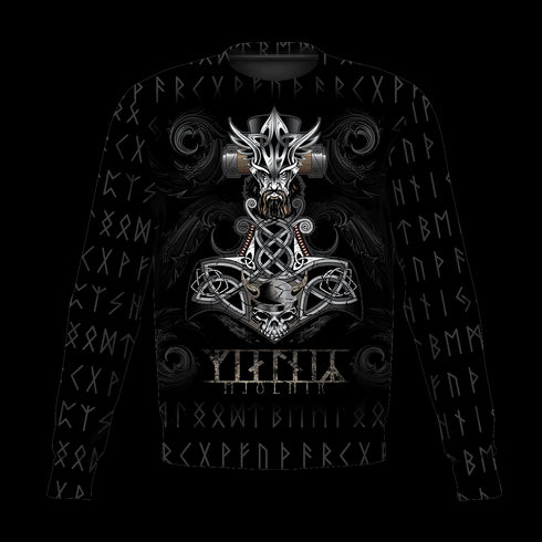 Viking Hoodie Mjolnir - OwlsMatrix - HOOD05DUC010921