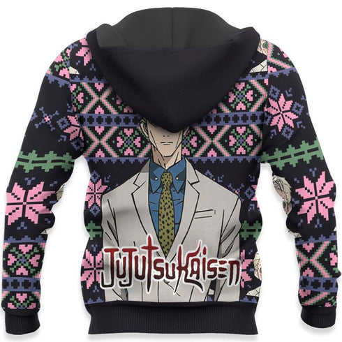 Kento Nanami Ugly Christmas Sweater Custom Anime Jujutsu Kaisen Xmas Gifts