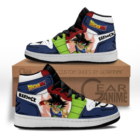 Bardock Kids Sneakers Custom Anime DB Shoes For Kids