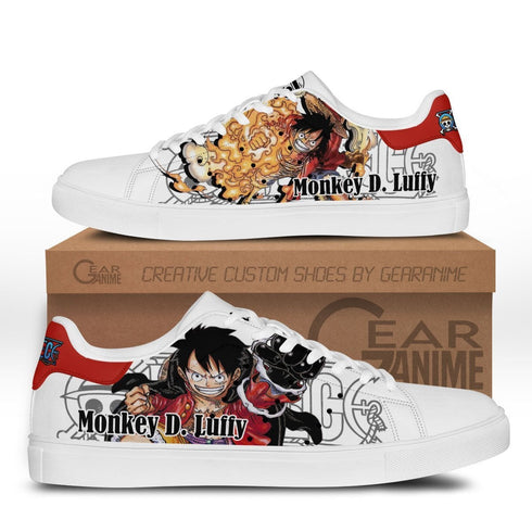Monkey D Luffy Skate Sneakers Custom Anime OP Shoes