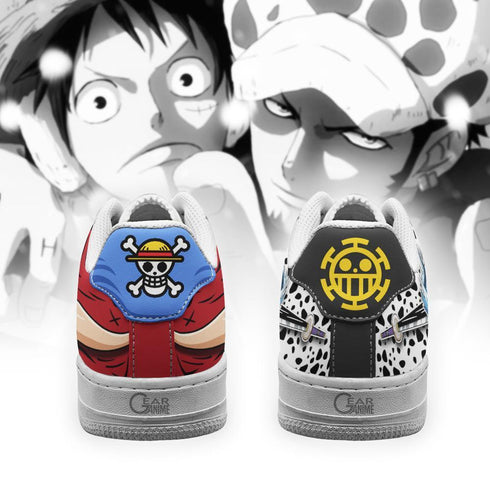 Luffy and Law Air Sneakers Custom Anime OP Shoes