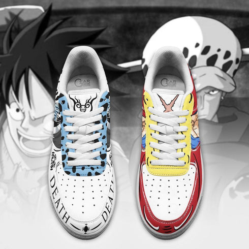 Luffy and Law Air Sneakers Custom Anime OP Shoes