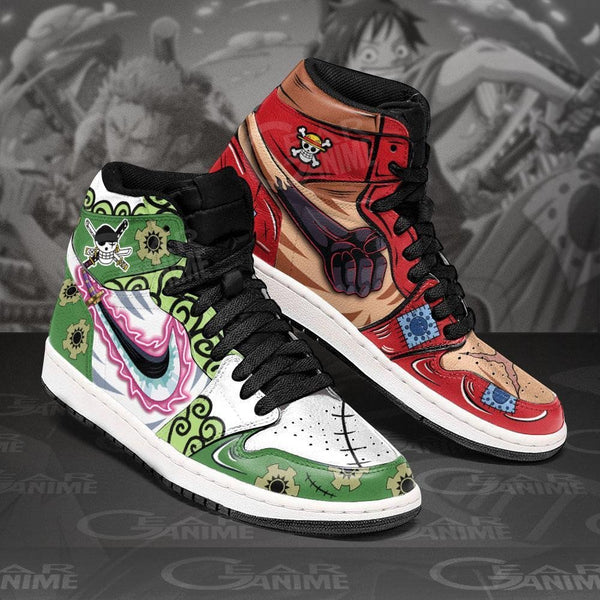 Zoro and Luffy Haki Shoes Custom Wano Arc OP Sneakers