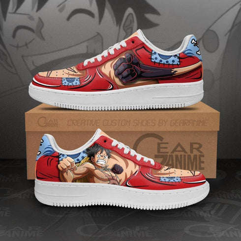 Wano Arc Luffy Air Sneakers Custom OP Anime -kengät