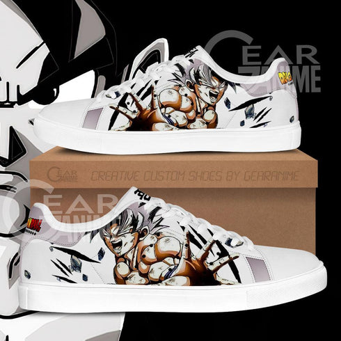 Goku Ultra Instinct Skate Shoes DB Custom Anime Shoes