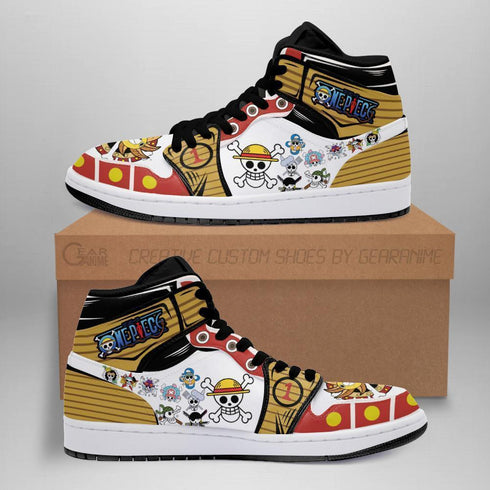 Strohhut Pirates Jolly Roger Sneakers benutzerdefinierte Anime OP -Schuhe