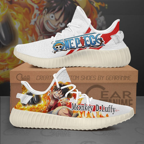 Monkey D Luffy Sneakers Custom Skill OP Anime Shoes