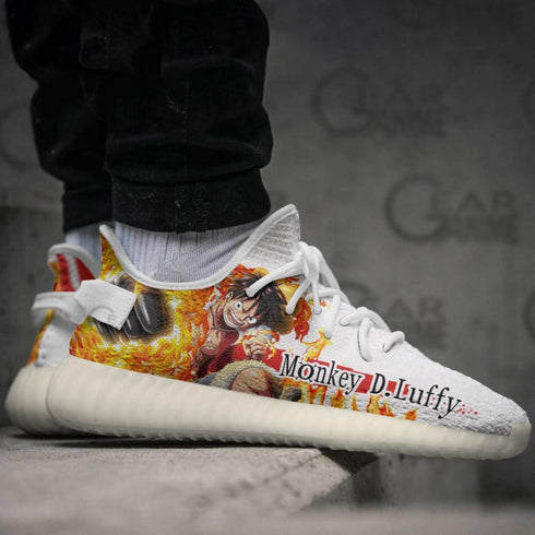 Monkey D Luffy Sneakers Custom Skill OP Anime Shoes
