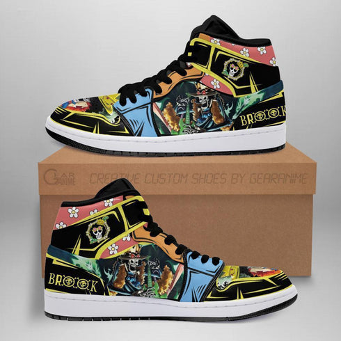 Brook Sneakers Custom Anime OP Shoes cadeau-idee