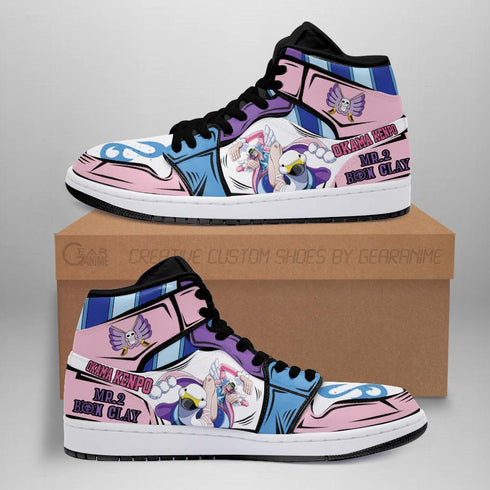 Mr 2 Bon Clay Sneakers Okama Kenpo Custom Anime OP Schoenen