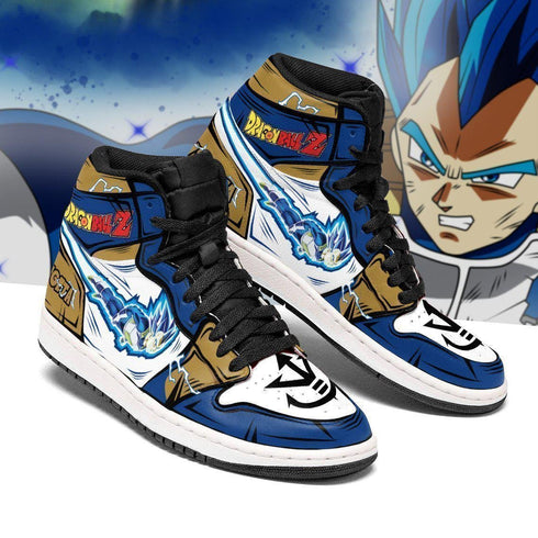 DBZ Vegeta Blue Sneakers Custom Anime DB Shoes