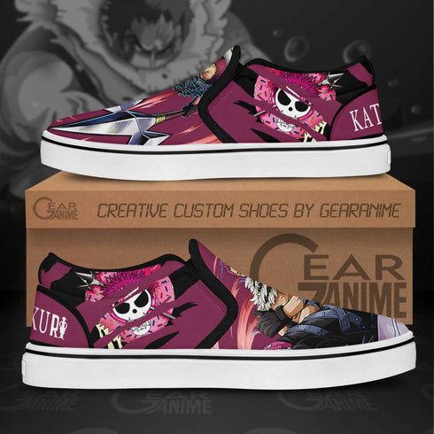 OP Katakuri Slip On Sneakers Custom Anime Shoes