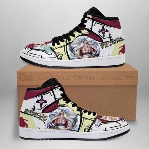 Yonko Whitebeard Sneakers Custom Anime OP Schoenen