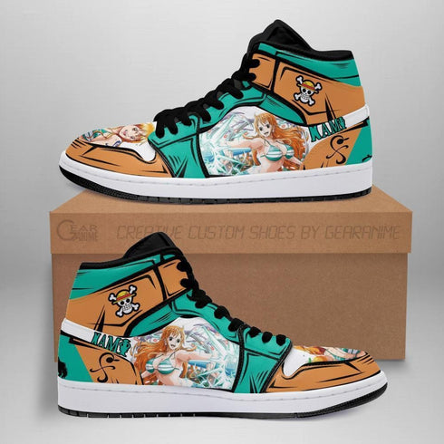 OP Nami Sneakers Custom Anime Shoes
