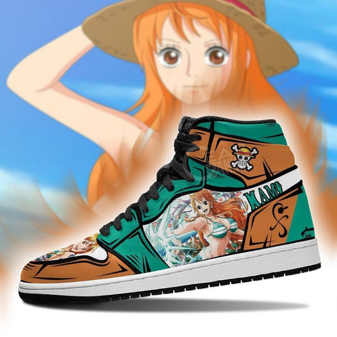 OP Nami Sneakers Custom Anime Shoes