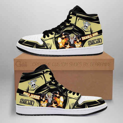 Vinsmoke Sanji Sneakers Diable Jambe Custom Anime OP Schoenen