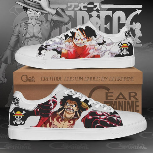 Monkey D Luffy Skate Shoes OP Custom Anime Shoes