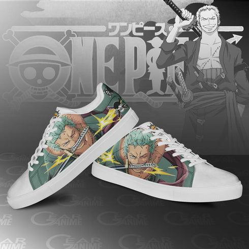 Roronoa Zoro Skate Shoes OP Custom Anime Shoes