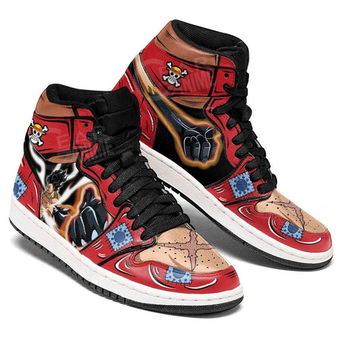 Luffy Armament Haki Sneakers Custom OP Anime Shoes