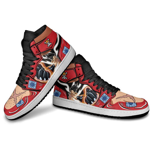 Luffy Armament Haki Sneakers Custom OP Anime Shoes