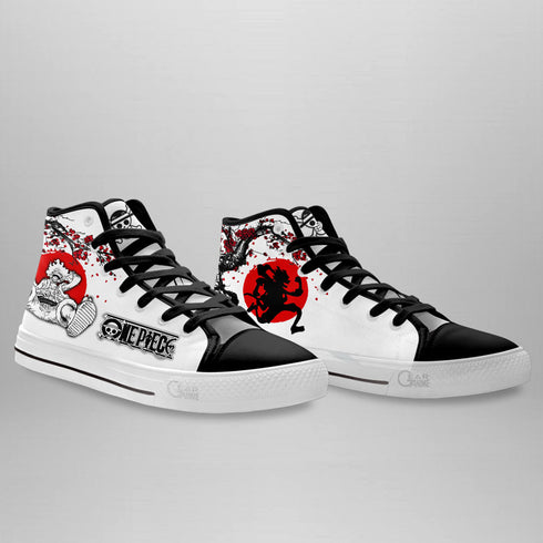 Luffy Gear 5 High Top Shoes Anime OP Sneakers Japan Style