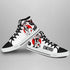 Portgas Ace High Top Shoes Custom Anime OP Sneakers Japan Style