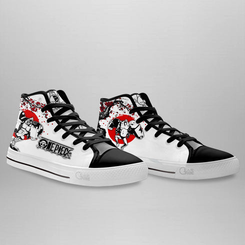 Franky High Top Shoes Custom Anime OP Sneakers Japan Style