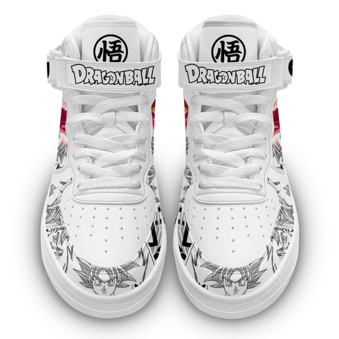 Goku God Sneakers Air Mid Custom Dragon Ball Anime Shoes Mix Manga