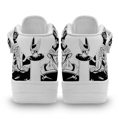Cell Sneakers Air Mid Custom Dragon Ball Anime Shoes Mix Manga