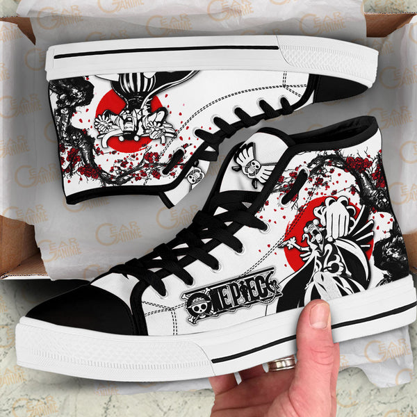 Mr 2 Bentham High Top Shoes Custom OP Anime Sneakers Japan Style