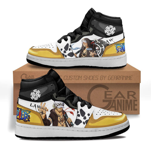 Trafalgar Law Kinder Sneakers op Anime -Schuhe für Kinder