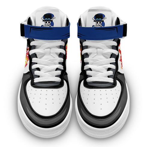 Sabo Sneakers Air Mid Custom OP Anime Shoes