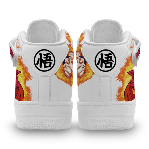 Goku God Sneakers Air Mid Custom Dragon Ball Anime Shoes