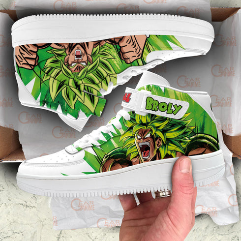 Broly Sneakers Air Mid Custom Dragon Ball Anime Shoes