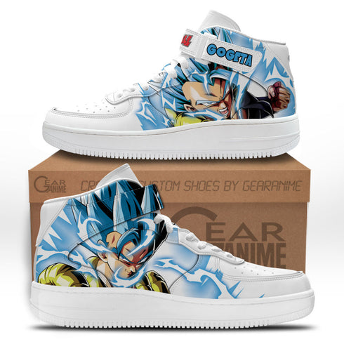 Gogeta Sneakers Air Mid Custom Dragon Ball Anime Schoenen