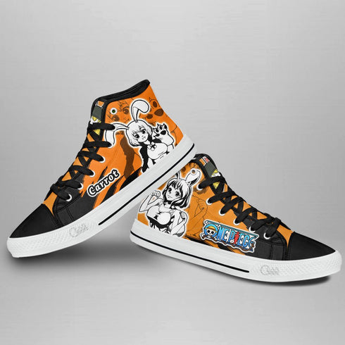 Carrot High Top Shoes OP Custom Anime Sneakers Mix Manga