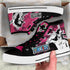 Dracule Mihawk High Top Shoes OP Custom Anime Sneakers Mix Manga