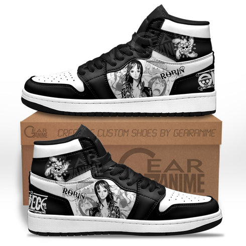Nico Robin Sneakers Custom OP Shoes Manga Style