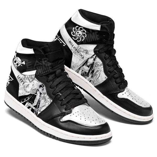Boa Hancock and Luffy Sneakers Custom OP Shoes Manga Style