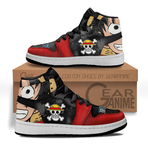 Monkey D Luffy kindersneakers OP Anime kinderschoenen voor Otaku