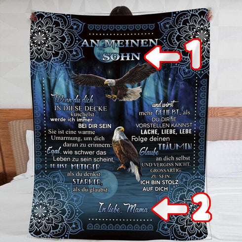 Divesart - Decke von Mutter zu Sohn - "Adlerflügel"