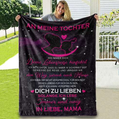 Divesart - Decke von Mutter zu Tochter - "Magische Ausstrahlung von Gefühlen"